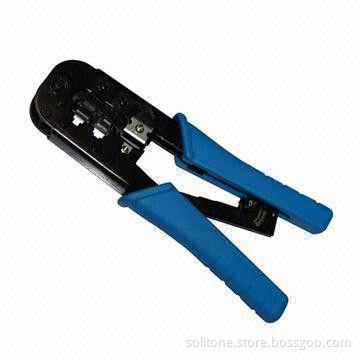 Crimping Tool for 8P8C/RJ45, RJ12/6P6C, RJ11/6P4C, 6P2C, with Ratchet